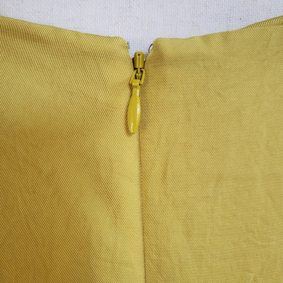 NWT Vince Golden Yellow V-Neck Cami Cropped Wide Leg Silky Jumpsuit - Picture 11 of 16
